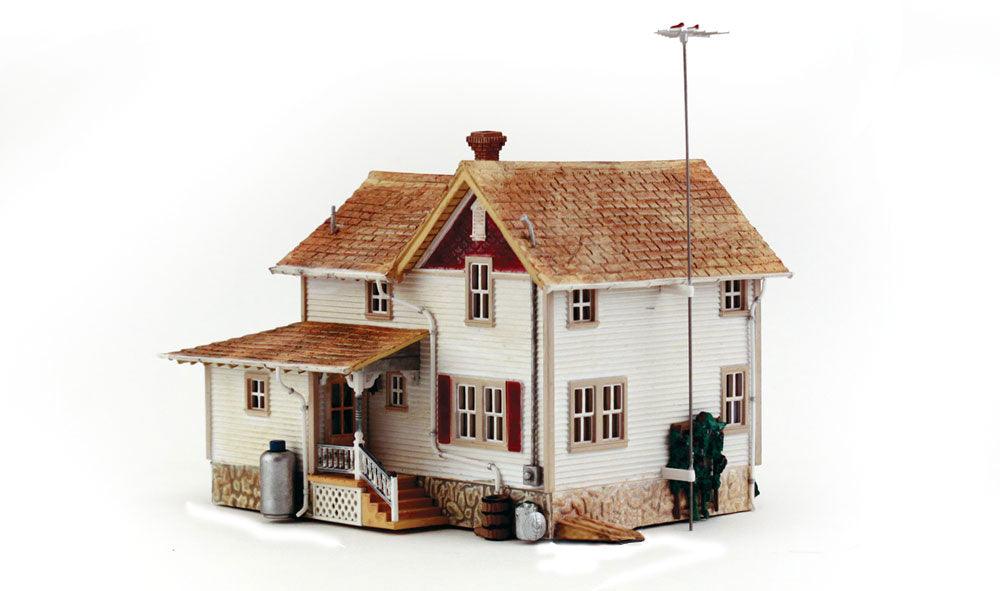 Woodland Scenics BR5046 HO Corner Porch House Structure Built-&-Ready - PowerHobby