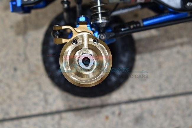 GPM BRASS OUTER PORTAL DRIVE HOUSING HEAVY FRONT OR REAR TRAXXAS TRX-4 / TRX-6 - PowerHobby