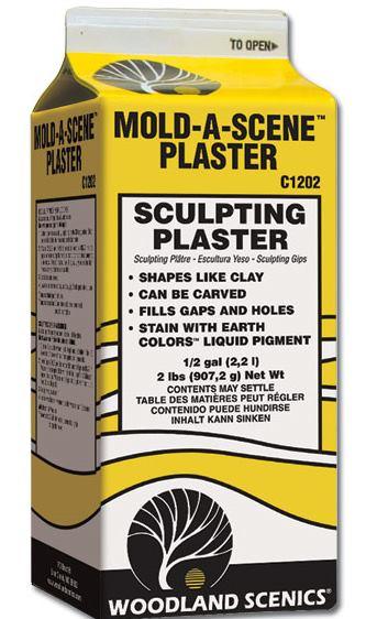 Woodland Scenics C1202 N/HO Mold-A-Scene Plaster 1/2 Gallon Train Scenery - PowerHobby