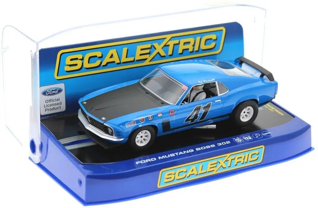 Scalextric C3613 1969 Ford Mustang Trans Am Boss 302 slot Car 1/32 DPR - PowerHobby