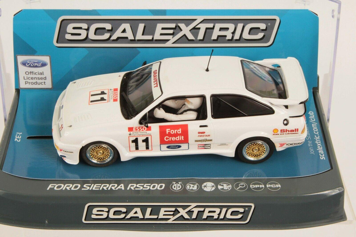 Scalextric C3781 Ford Sierra RS500 slot Car 1/32 DPR - PowerHobby