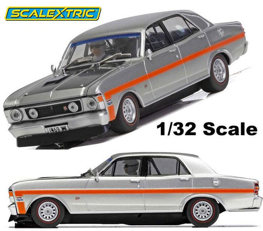 Scalextric C4037 Ford Falcon XW Silver Fox 1/32 Slot Car DPR - PowerHobby