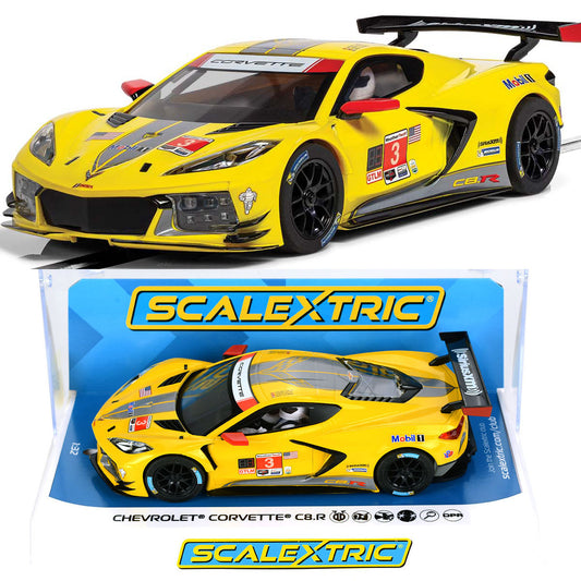 Scalextric C4240 Chevy Corvette C8R #3 24hrs Daytona 2020 Slot Car 1/32 DRP - PowerHobby
