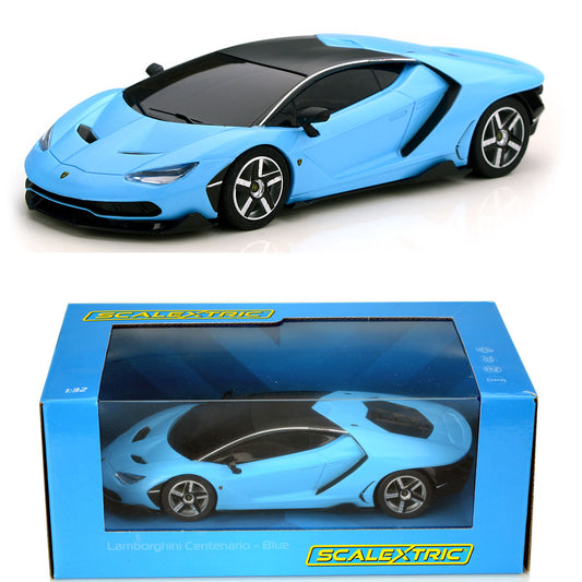 Scalextric C4312 Lamborghini Centenario Blue Slot Car 1/32 DRP - PowerHobby