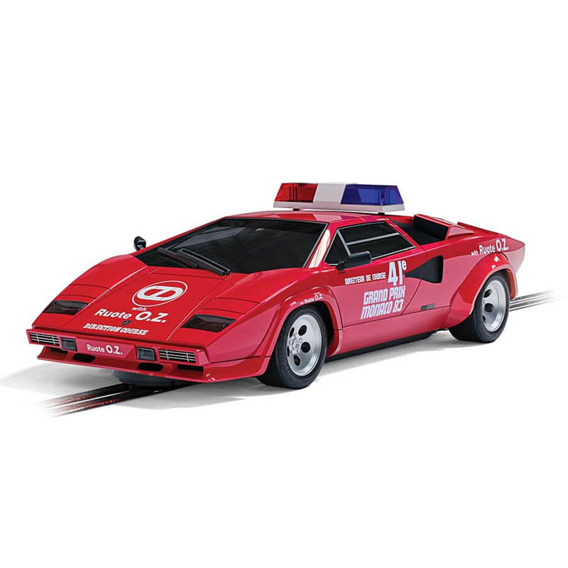 Scalextric C4329 Lamborghini Countach 1983 Monaco GP Safety Car slot 1/32 DPR - PowerHobby