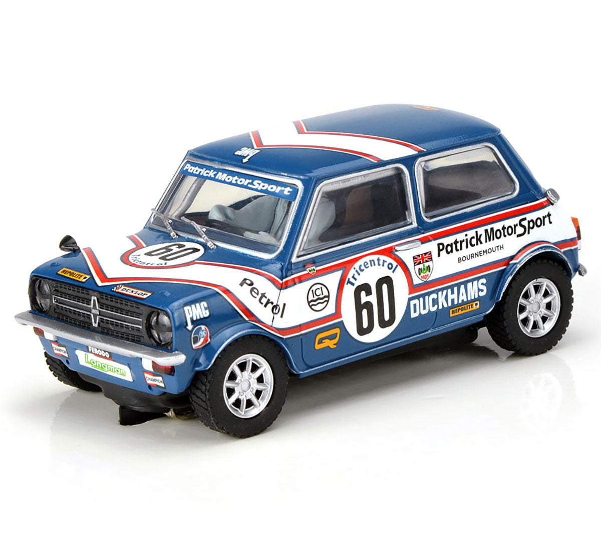 Scalextric C4337 Mini 1275GT Patrick Motorsport Richard Longman 1/32 slot Car - PowerHobby
