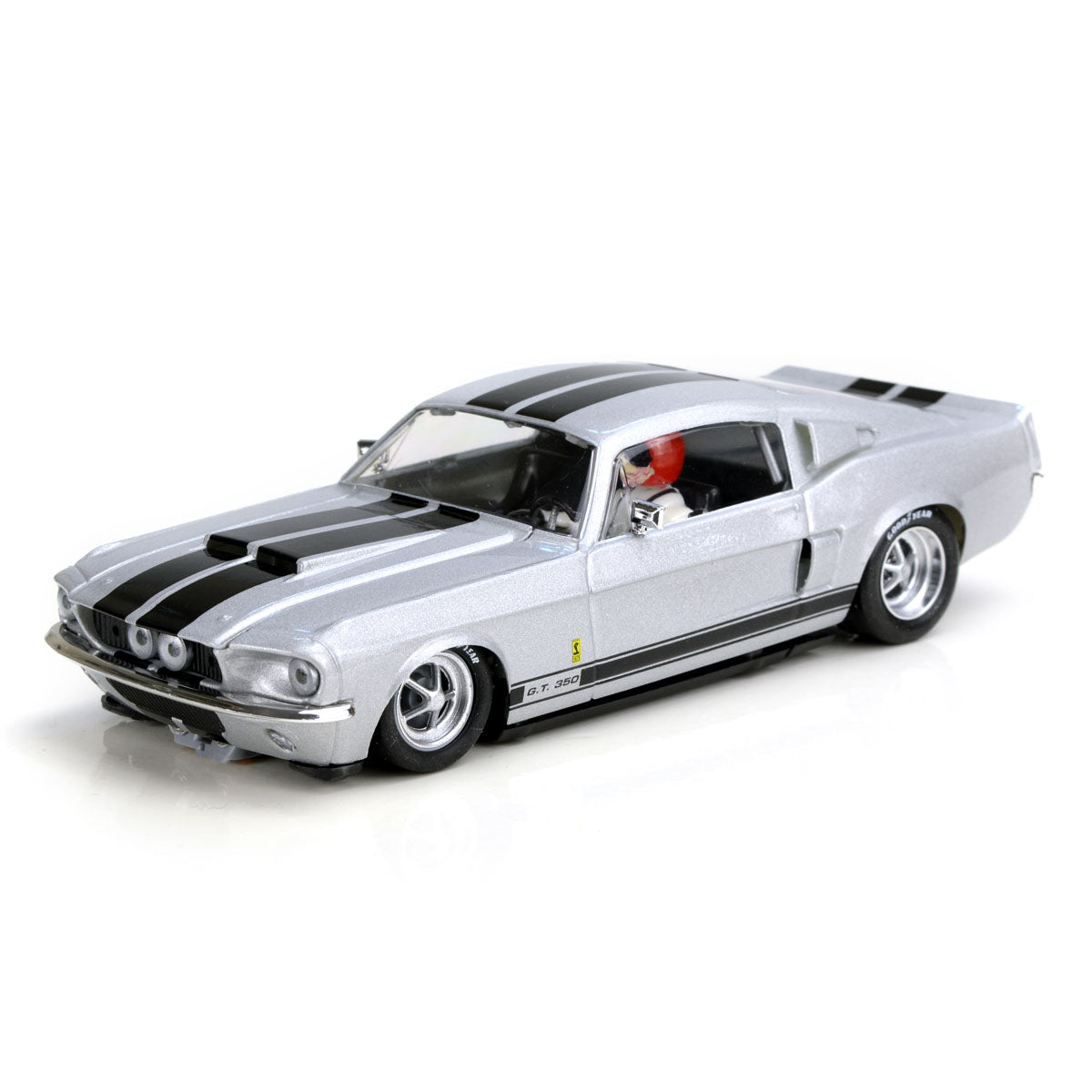 ThunderSlot 1967 Ford Shelby Mustang GT350 Silver Thunder Slot Car 1/32 - PowerHobby