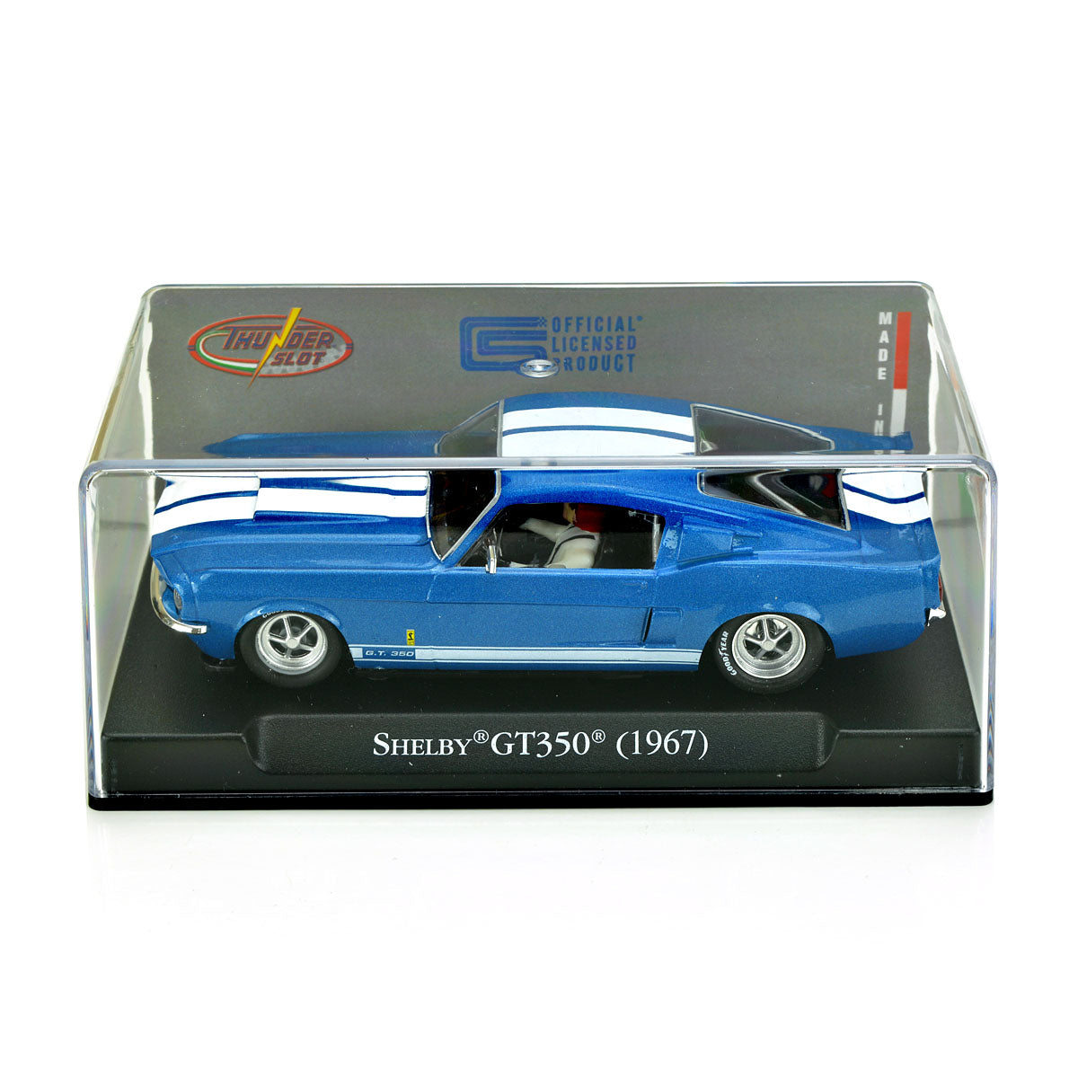 ThunderSlot 1967 Ford Shelby Mustang GT350 Blue Acapulco Thunder Slot Car 1/32 - PowerHobby