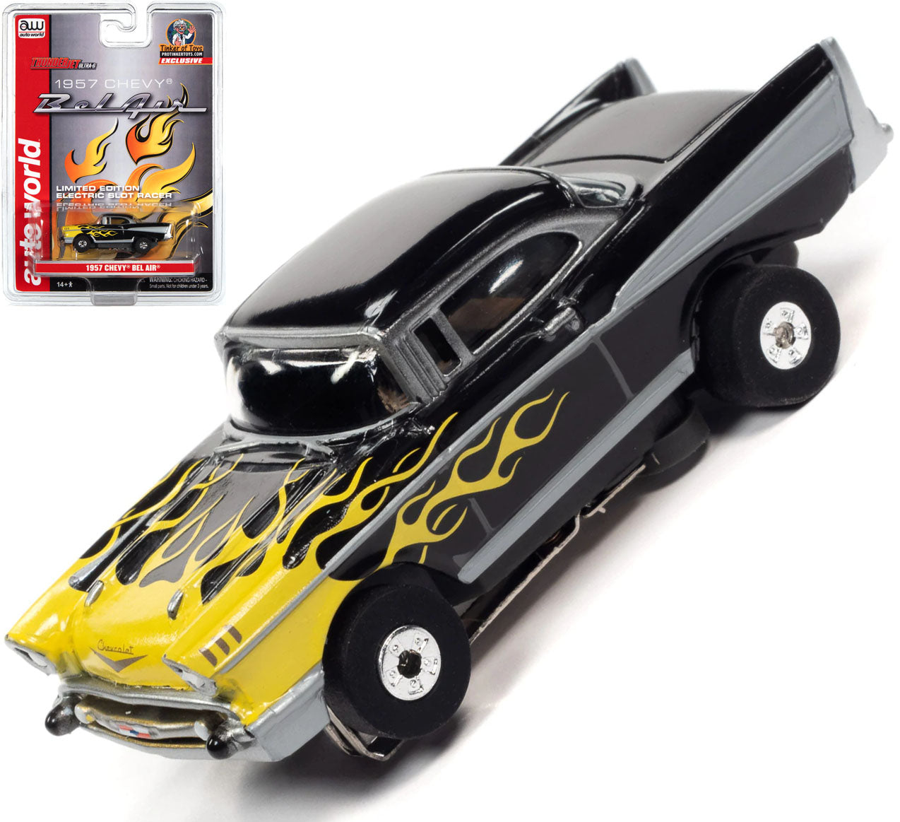 Auto World Exclusive Limited Edition 1957 Chevrolet Bel Air Thunderjet HO Slot Car - PowerHobby