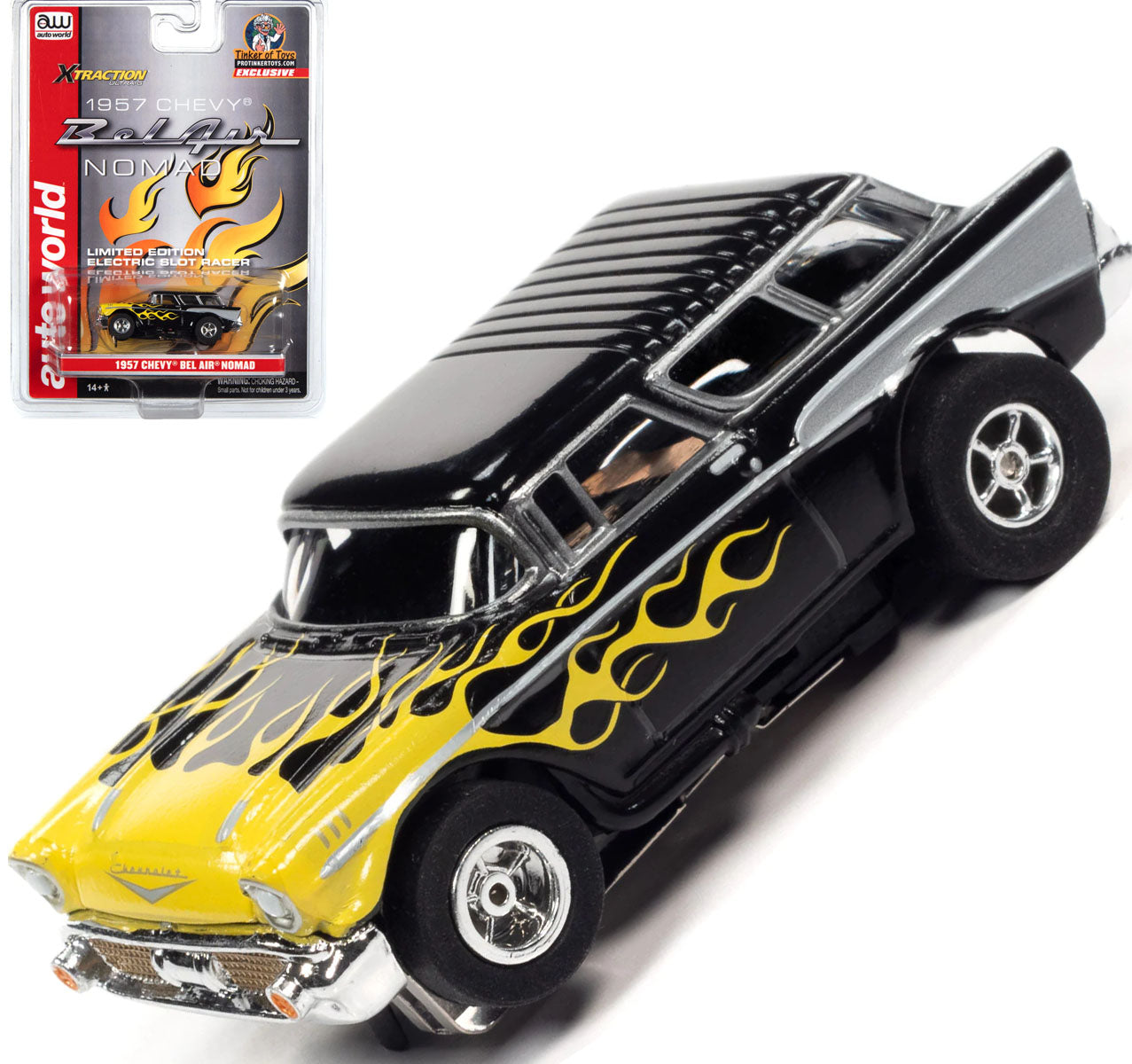Auto World 1957 Chevrolet Nomad Exclusive Limited Edition HO Slot Car Protinker - PowerHobby