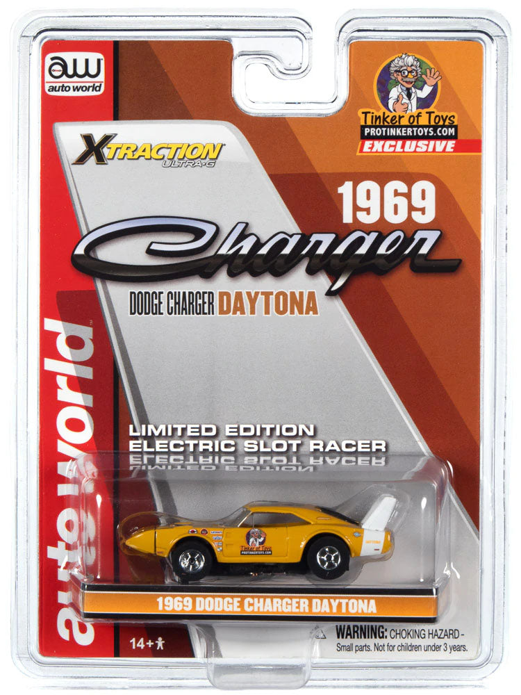 Auto World Exclusive Limited Edition 1969 Dodge Charger Daytona HO Slot Car - PowerHobby