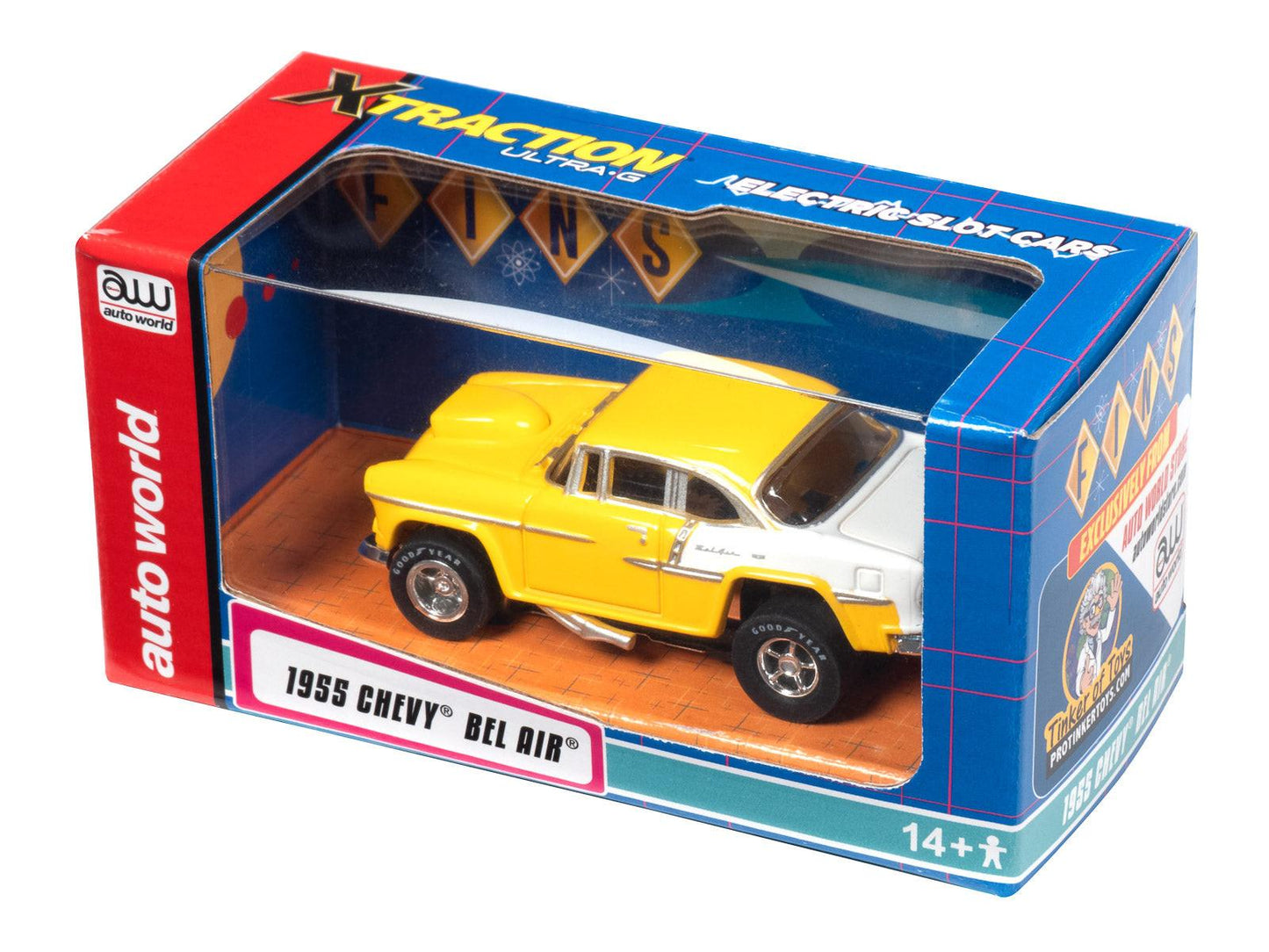 Auto World Exclusive 1955 Chevy Bel Air Xtraction for AFX HO Slot Car CP7983 - PowerHobby