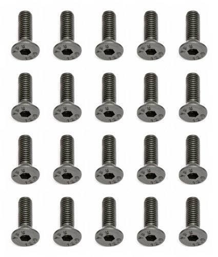 Associated 25202 M3 x 10mm Flat Head Hex Screw SC8 RC8B TC6 ProLite Rival MGT - PowerHobby