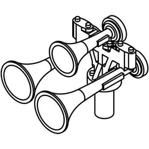 Athearn ATH01208 HO Nathan P-3 All Chimes Forward (3) - PowerHobby