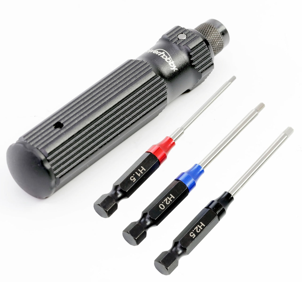 Powerhobby RC Hex Driver 1/4" Tool Set Metric 1.5, 2.0, 2.5mm with Handle - PowerHobby