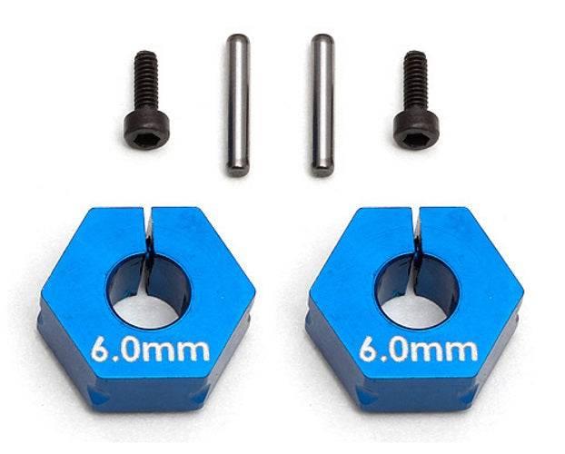 Team Associated 71034 Clamping Wheels Hexes 6.0mm RC10SC5M - PowerHobby