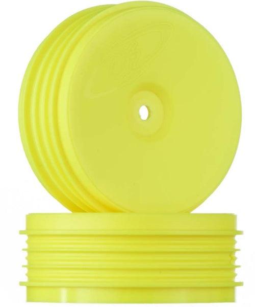 DE Racing DER-PSB-AFY Speedline Plus Buggy Wheel Front Yellow B5/RB - PowerHobby