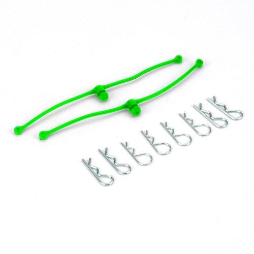 Dubro 2253 Body Klip Retainers-Green - PowerHobby