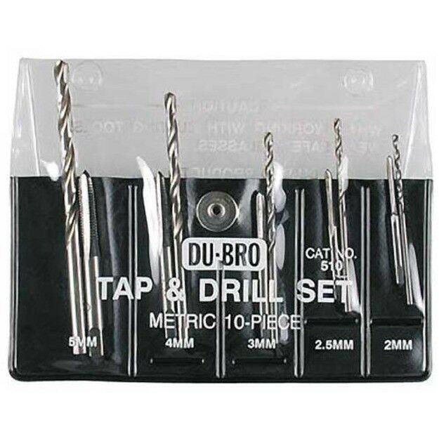 DuBro 510 Tap & Drill Set Metric (10) - PowerHobby