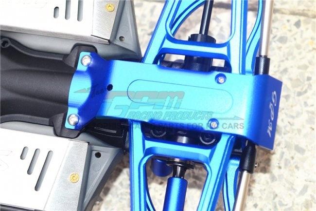 GPM ER2331R-BLUE ALUMINUM REAR SKID PLATE TRAXXAS E-REVO - PowerHobby