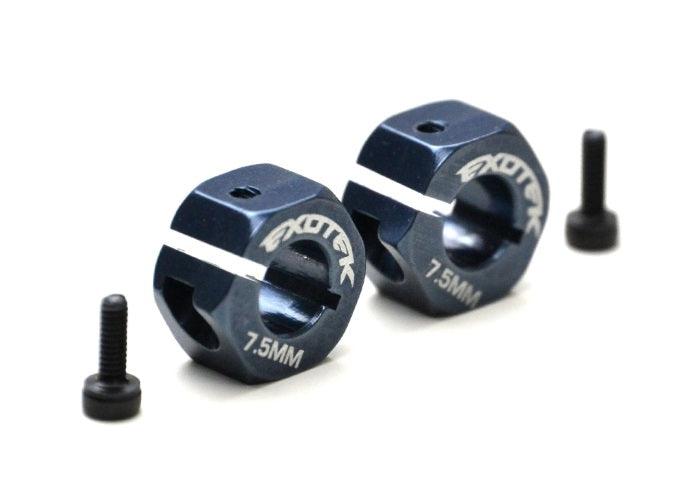 Exotek 1895 Telmp EB410 HEX SET 7075 7.5MM WIDE 1 pair +3mm - PowerHobby