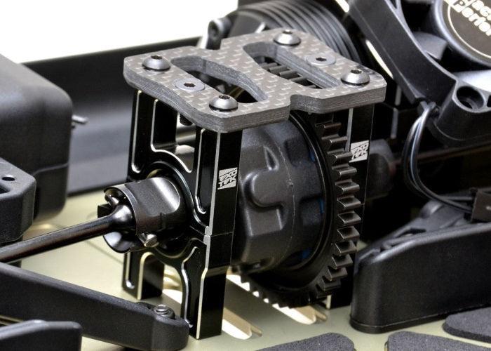 Exotek Racing 1924 HD Center Bulkhead Set W/Carbon Upper Plate Losi 8ight-XE - PowerHobby