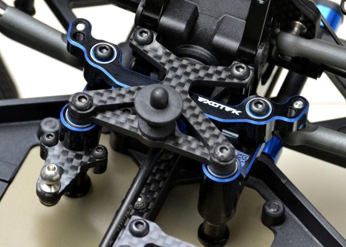 Exotek 1935 +4mm HD Steering Rack 7065 2 Color Anodized Associated B74 - PowerHobby