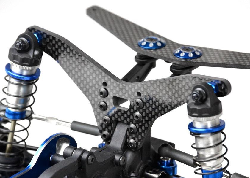 Exotek 2065 Associated B6 REAR DRAG TOWER carbon fiber - PowerHobby