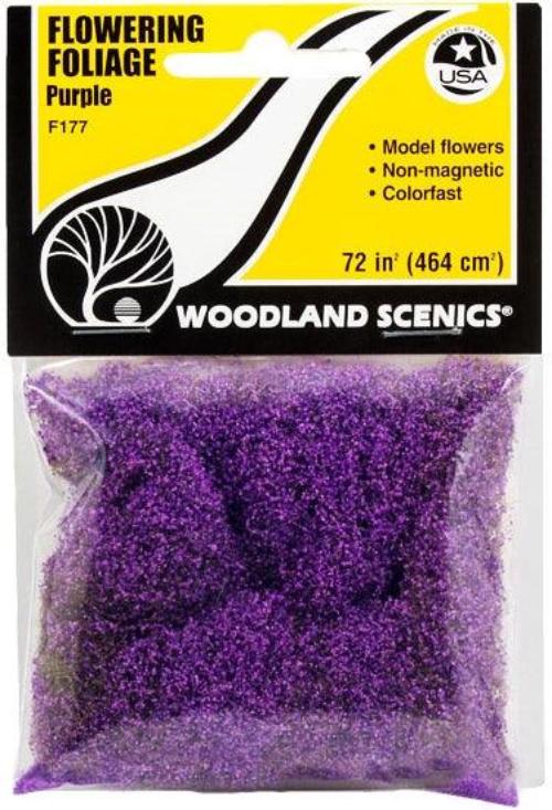 Woodland Scenics F177 Flowering Foliage Purple Bag Train Scenery - PowerHobby