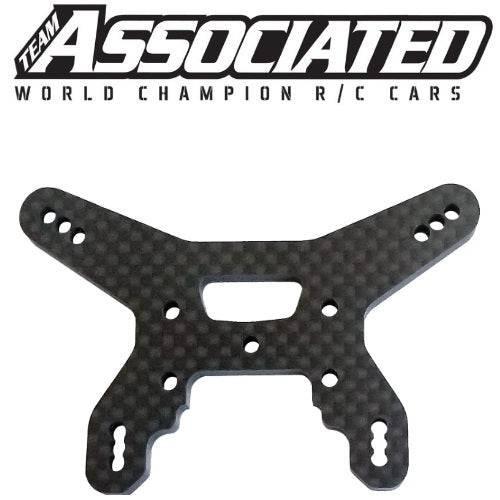 Associated 92266 RC10B74.1 Rear Shock Tower 27.5mm Carbon Fiber - PowerHobby