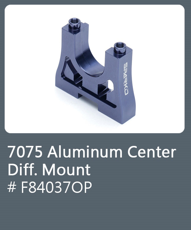 Powerhobby Sparko F8 F84037OP 7075 Aluminum Center Diff. Mount - PowerHobby