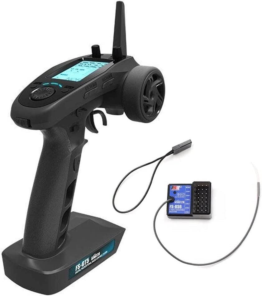 Flysky FS-GT5 2.4G Channels AFHDS RC Transmitter with FS-BS6 Receiver - PowerHobby