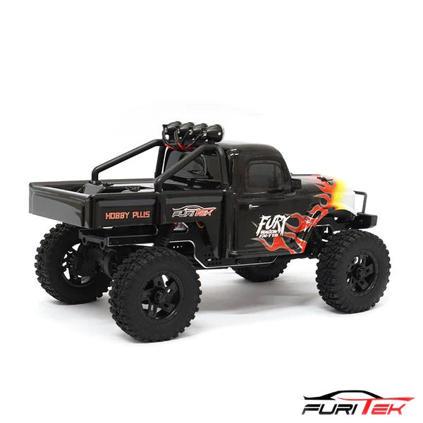 Furitek FX118 Fury Wagon 1/18 RTR Brushless Rock Crawler Black - PowerHobby