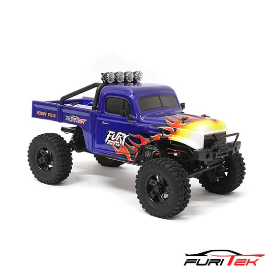 Furitek FX118 Fury Wagon 1/18 RTR Brushless Rock Crawler Blue - PowerHobby