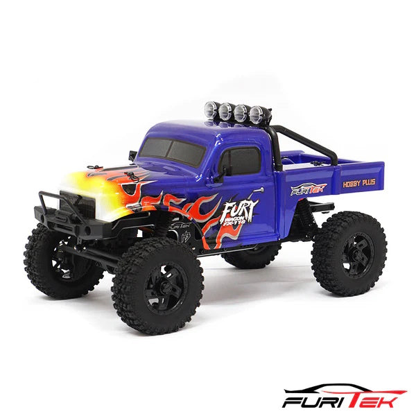 Furitek FX118 Fury Wagon 1/18 RTR Brushless Rock Crawler Blue - PowerHobby