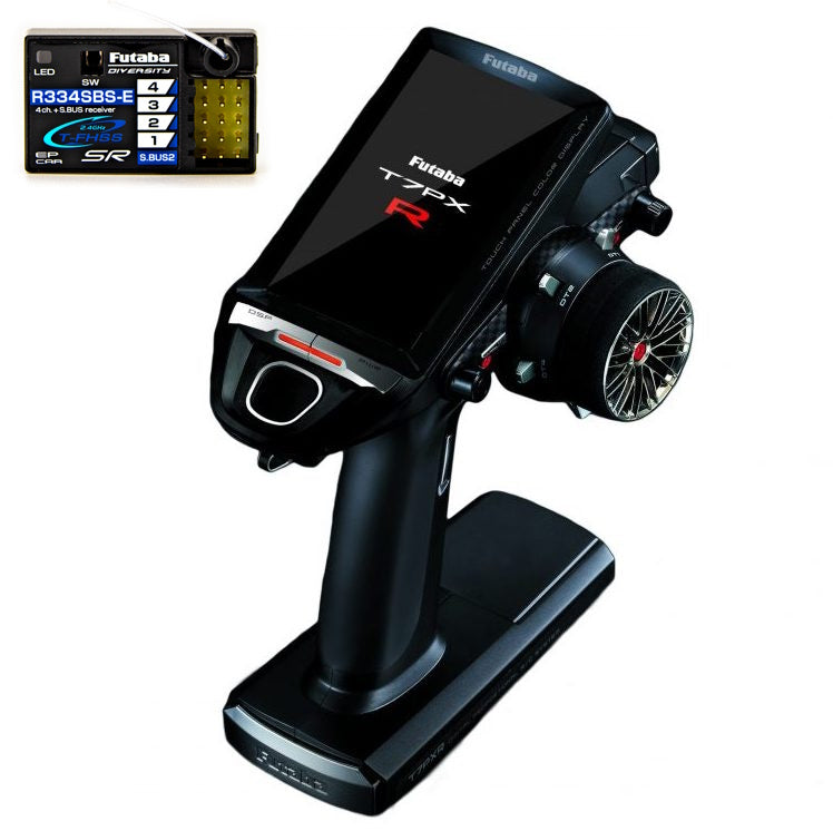 Futaba 7PXR 7-Channel 2.4GHz T-FHSS Radio System w/ R334SBSE Receiver - PowerHobby