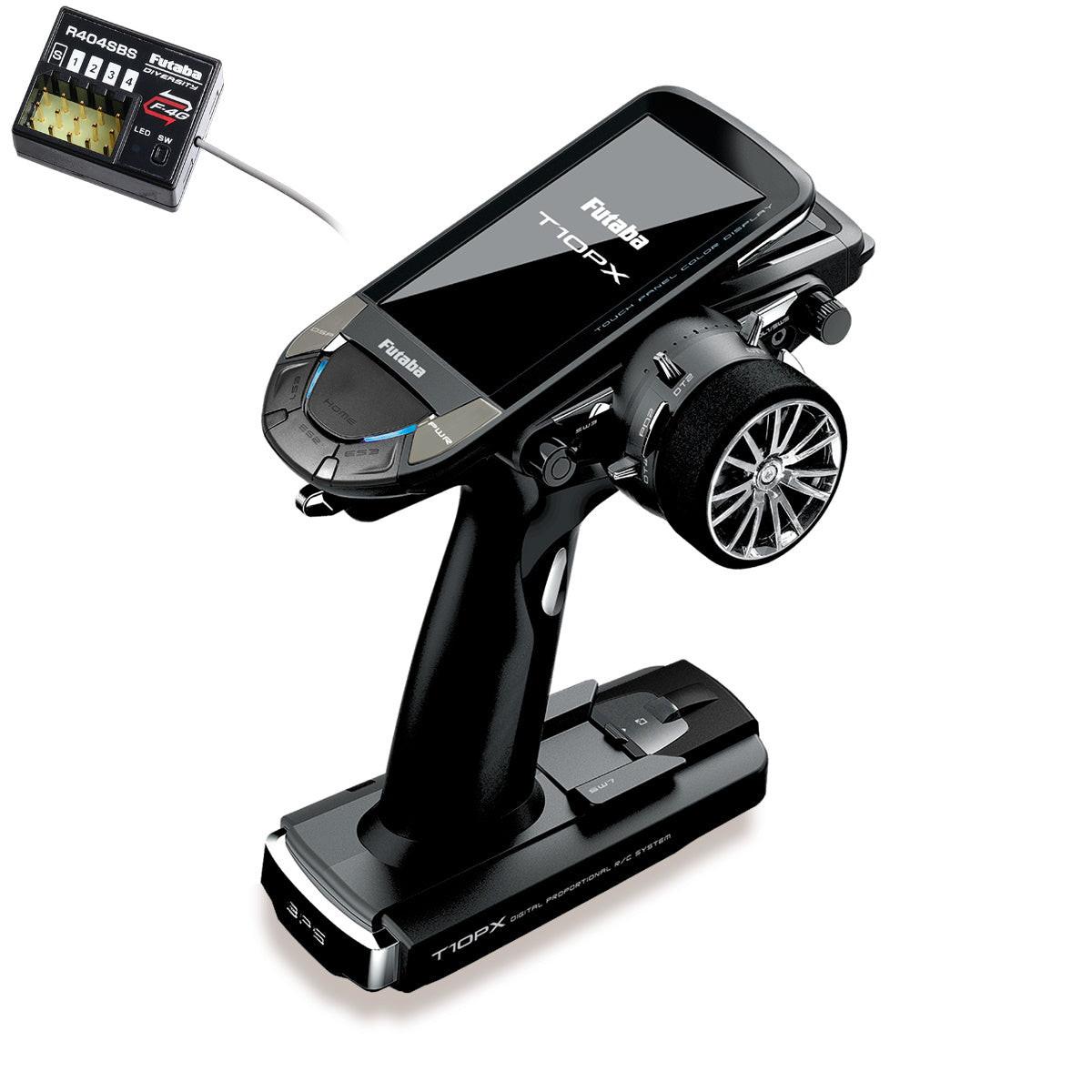 Futaba 10PX 2.4GHz 10-Channel T-FHSS Spec Radio System w/ R404SBS Receiver - PowerHobby
