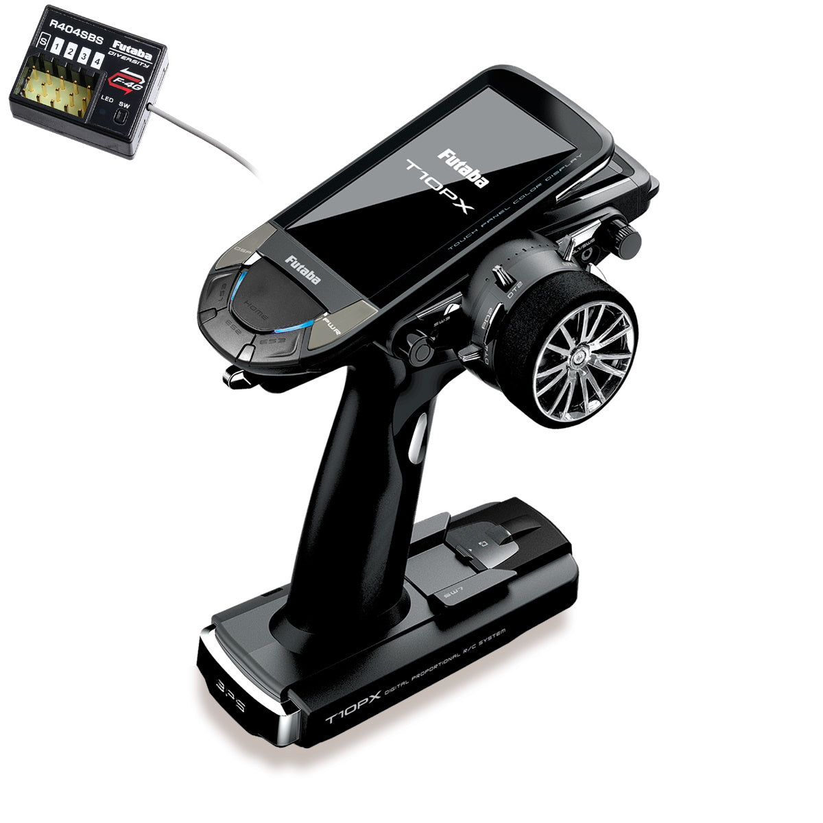 Futaba 10PX 2.4GHz 10-Channel T-FHSS Spec Radio System w/ R404SBS Receiver - PowerHobby