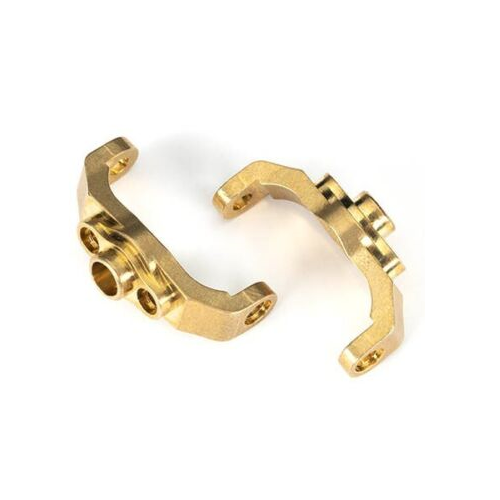 Traxxas 9733 (GOLD) TRX-4M Left & Right Brass Caster Blocks for TRX-4M - PowerHobby