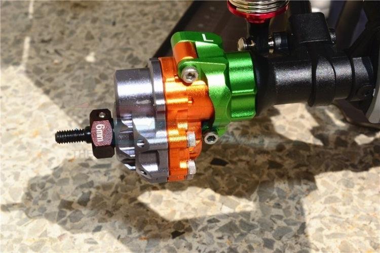 GPM Racing TRX4022-BK Aluminum Rear Knuckle Arms Black Traxxas TRX-4 TRX-6 - PowerHobby