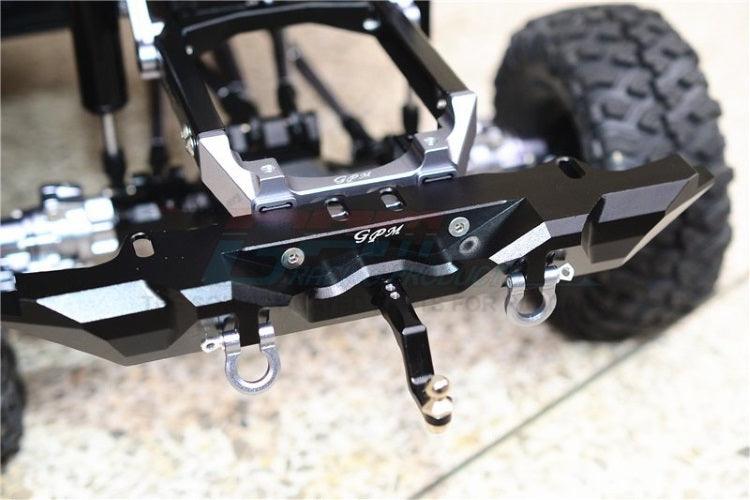 Gpm TRX4330RA-BK Aluminum Rear Bumper w/D-Rings Black Traxxas TRX4 - PowerHobby