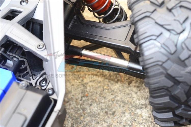 GPM Tie Rod /25T Servo Horn & Steel Adjustable CVD Drive Shaft Blue TRA Maxx - PowerHobby