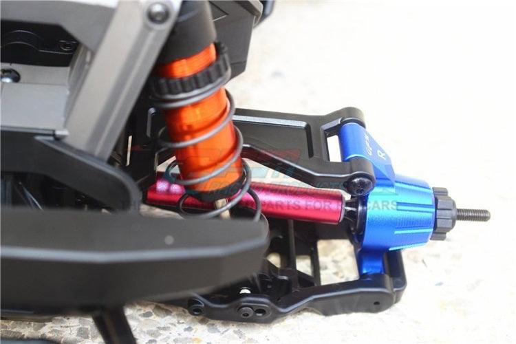 GPM Tie Rod /25T Servo Horn & Steel Adjustable CVD Drive Shaft Blue TRA Maxx - PowerHobby