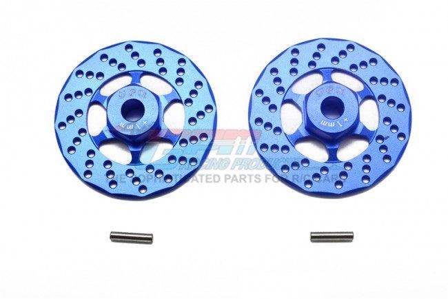 GPM ALUMINUM +1MM HEX WITH BRAKE DISC TRAXXAS 4-TEC / FORD MUSTANG GT BLUE - PowerHobby