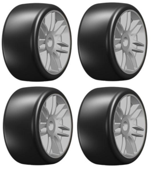GRP GTK02-S5 GT T02 Slick S5 Medium Mounted Belted Tires (40 1/8 Buggy 17mm - PowerHobby