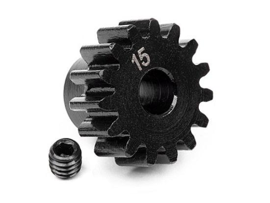 HPI 100914 Pinion Gear 15 Tooth 1M/5mm Shaft Super Savage Vorza Apache - PowerHobby
