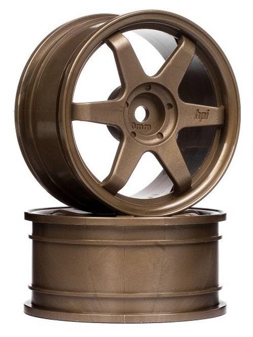 Hpi Racing 3838 TE37 Wheels 26mm Bronce (0mm Offset) Sprint 2 Nitro RS4 - PowerHobby