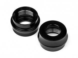 Hot Bodies 67529 Big Bore Shock Bottom Cap Black (2) Vorza D8S - PowerHobby