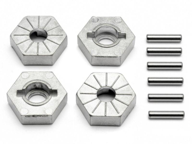HPI 86804 Hex Wheel Hub 17mm (Silver/4pcs) Savage Flux/XL/4.6 - PowerHobby