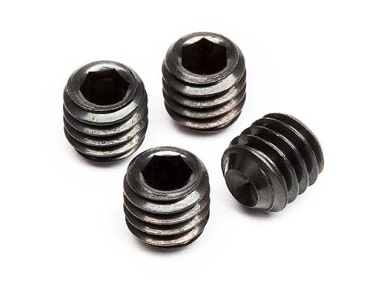 HPI Z721 Set Screw M4x4mm (4) Hex Socket Savage Bullet Nitro Baja Vorza Apache - PowerHobby